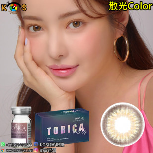 【散光】Lensme Torica Elenity Brown 토리카 엘레니티 브라운 (난시 교정용) 每月抛棄散光彩妝隱形眼鏡